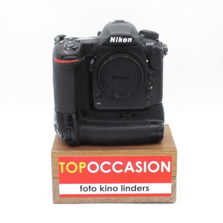 OCCASION: Nikon D500 + Jupio BG-N14, Audio, Tv en Foto, Fotocamera's Digitaal, Gebruikt, Spiegelreflex, Nikon, Geen optische zoom
