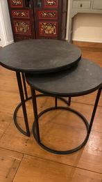 Bijzettafels, Huis en Inrichting, Tafels | Bijzettafels, Minder dan 55 cm, Gebruikt, Rond, Ophalen