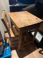 Oud schooltafel setje, Huis en Inrichting, Bureaus, Ophalen of Verzenden, Zo goed als nieuw