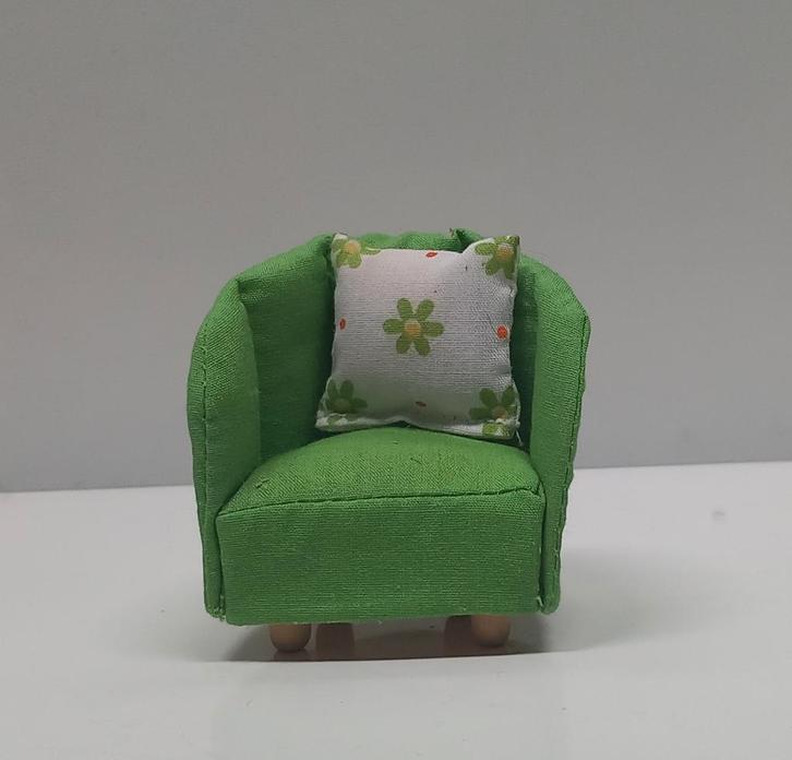 Lundby fauteuil met kussentje,Kijk, Kies en Koop!, Verzamelen, Poppenhuizen en Toebehoren, Gebruikt, Gebruiksvoorwerp, Ophalen of Verzenden