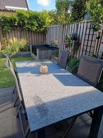 Granieten Tuintafel 220x100cm - Zo Goed Als Nieuw, Ophalen, Zo goed als nieuw, Rechthoekig, Overige materialen