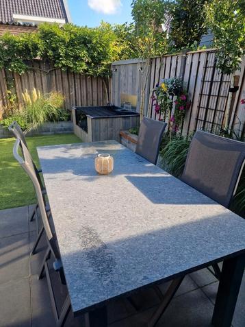 Granieten Tuintafel 220x100cm - Zo Goed Als Nieuw beschikbaar voor biedingen