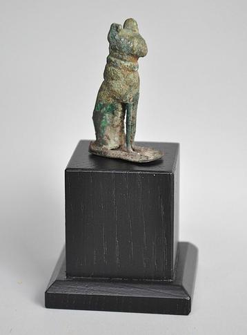 Authentiek Bronzen Bastet Beeldje - Oud-Egyptische Votief  beschikbaar voor biedingen