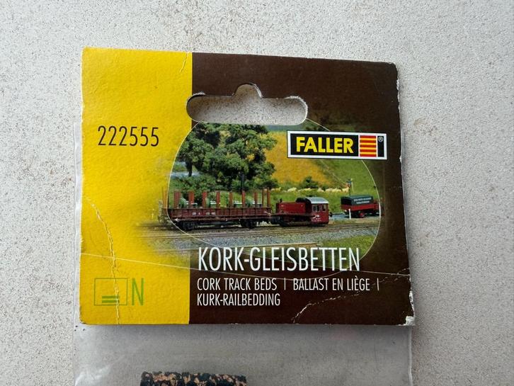 Faller 222555 kurk modelspoor railbedding, Kork-Gleisbetten, Hobby en Vrije tijd, Modeltreinen | N-Spoor, Nieuw, Rails, Gelijkstroom of Wisselstroom