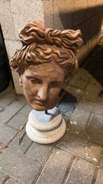 Stenen beeld hoofd.., Ophalen of Verzenden, Zo goed als nieuw, Steen