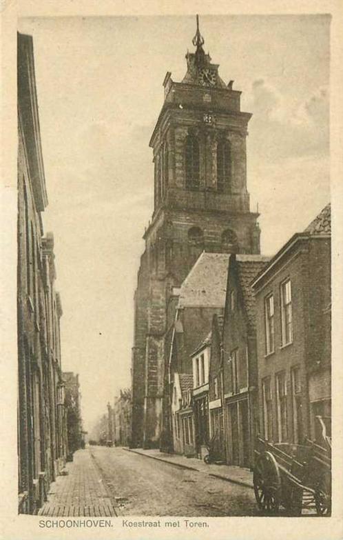 (380-849-027) Schoonhoven Koestraat, Verzamelen, Ansichtkaarten | Nederland, Zuid-Holland, Verzenden