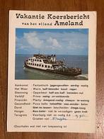 Ameland Vakantie Koersbericht, Verzamelen, Ophalen of Verzenden, 1960 tot 1980, Gelopen, Waddeneilanden