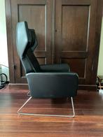 Swedese comfortabele anthrasiet lederen stoel, Huis en Inrichting, Fauteuils, Gebruikt, Ophalen of Verzenden, Modern, Leer