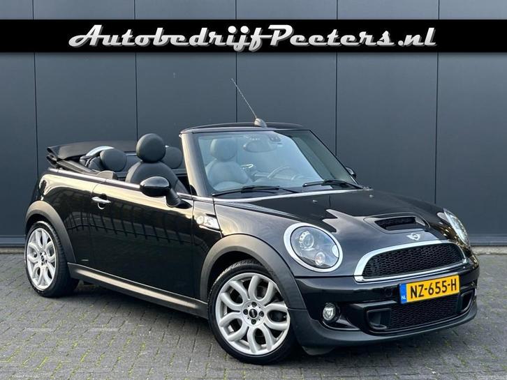 Mini CABRIO Cooper S 184pk Chili Leder Navi Cruise Xenon PDC, Auto's, Mini, Bedrijf, Cabrio, ABS, Airbags, Airconditioning, Bluetooth