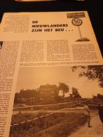 Artikel Nieuwlande Drente grenscorrectie 1960, Ophalen of Verzenden, 1940 tot 1960, Knipsel(s)