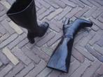 GRATIS VERZENDEN STOERE ZWARTE LEREN BLOKHAKLAARZEN 37, Hoge laarzen, Verzenden, Zwart, Nieuw
