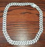 ICE CHAIN Zilver Kleur met Push sluiting., Ophalen of Verzenden, Nieuw, Zilver, Zilver