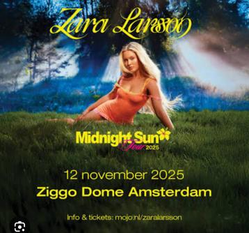 3 tickets Staplaats Zara Larson Ziggo Dome 12 november beschikbaar voor biedingen