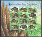 WWF postzegelvel van de Liberia Mangoest, Ophalen of Verzenden, Dier of Natuur, Postfris