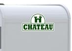 Chateau caravan camper sticker, Nieuw, Overige typen, Verzenden