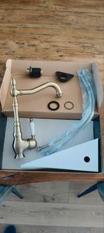 keukenmengkraan merk  EVORA  (L-vormige en kleur messing), Doe-het-zelf en Verbouw, Sanitair, Ophalen of Verzenden, Koper, Kraan