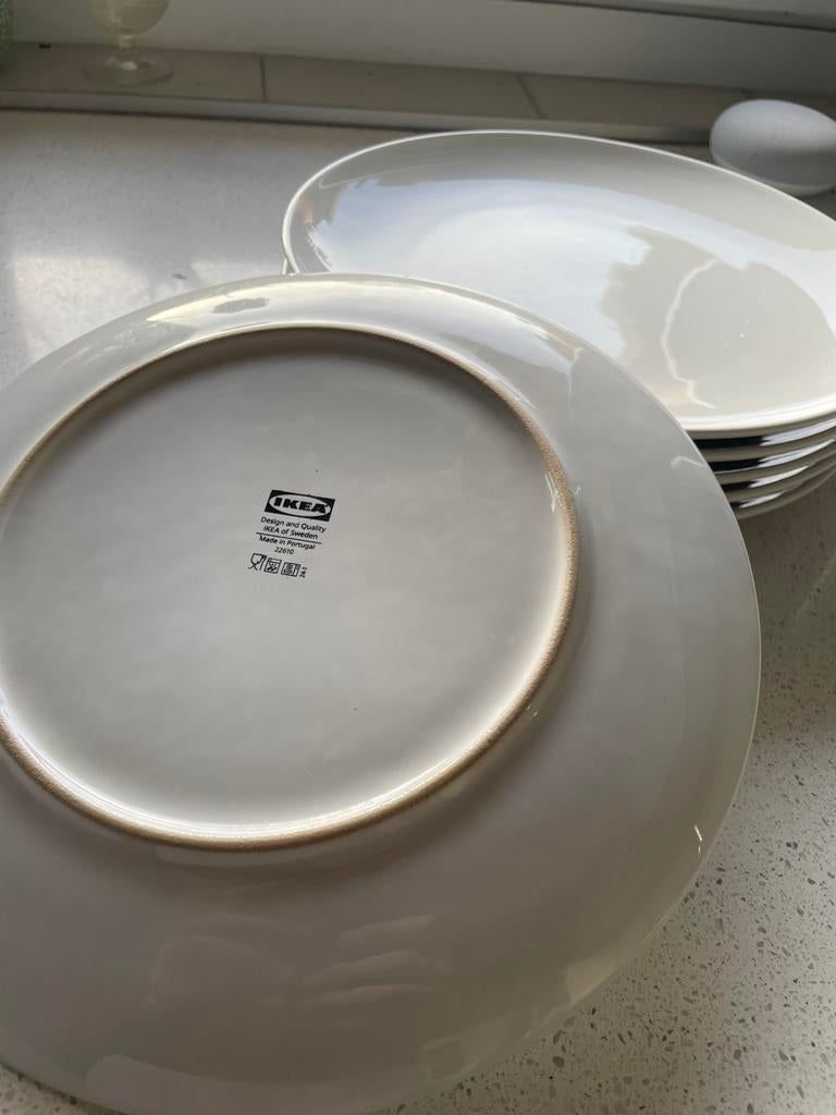 6 Ikea Diner Borden - Goede Staat!, Ophalen, Gebruikt, Bord(en), Effen