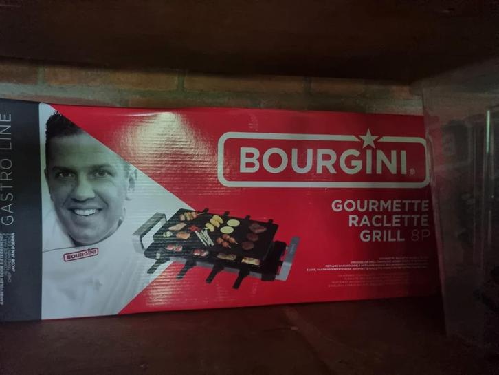 Bourgini Gourmette Raclette Grill 8P, Huis en Inrichting, Keuken | Keukenbenodigdheden, Gebruikt, Ophalen of Verzenden