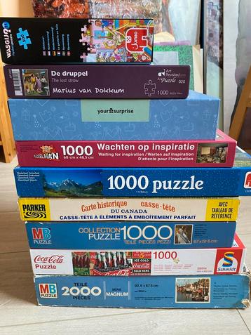 Puzzels 9 stuks beschikbaar voor biedingen