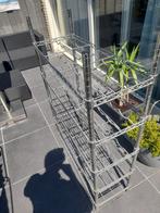 verchroomd wijnrek, Huis en Inrichting, Woonaccessoires | Wijnrekken, Ophalen, Gebruikt, 25 flessen of meer, Metaal