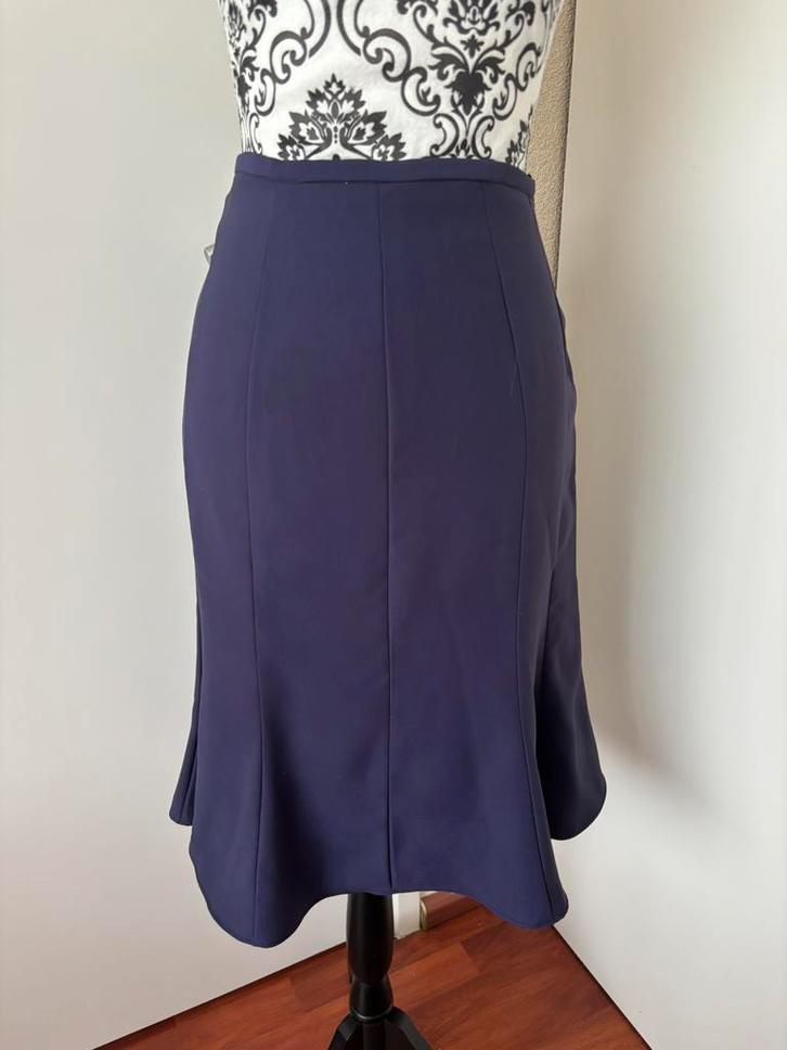 Hermann Lange rok 42, Kleding | Dames, Rokken, Zo goed als nieuw, Maat 42/44 (L), Paars, Onder de knie, Ophalen of Verzenden