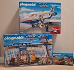 Playmobil vliegtuig met vertrekhal sets: 5395 5338 en 5396, Ophalen of Verzenden, Complete set