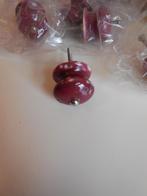 Set 25x vintage paarse keramische/porselein kastknoppen NW, Ophalen of Verzenden, Nieuw