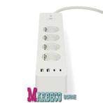 SmartLife Stekkerdoos, Contactdoos, 4x plug, 2x USB-A, USB-C, Nedis SmartLife, Nieuw, Info@marbeco.nl, Ophalen of Verzenden