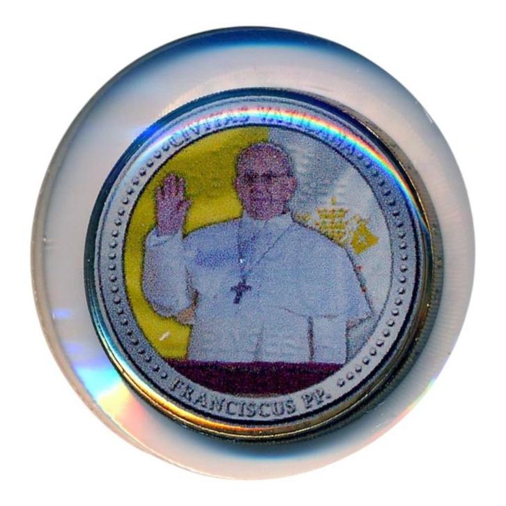 Vaticaanstad 2 Euro bewerkt – Paus Franciscus, Postzegels en Munten, Munten | Europa | Euromunten, Losse munt, 2 euro, Vaticaanstad