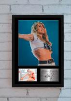 Miley Cyrus fotolijst. Handtekening! Cadeau-idee., Rechthoekig Staand, A4 of kleiner, Ophalen of Verzenden, Zo goed als nieuw