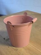 Metalen emmertje roze met handvat, Ophalen of Verzenden, Zo goed als nieuw