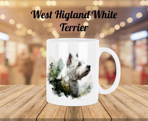 Westie profiel mok, Huis en Inrichting, Keuken | Servies, Nieuw, Kop(pen) en/of Schotel(s), Overige stijlen, Ophalen of Verzenden