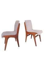Vintage set van 2 eetkamerstoelen, Mahjongg Vlaardingen, Ophalen, Zo goed als nieuw