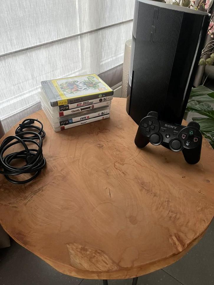 PS3 Super Slim 60GB Compleet + 6 Games!, Spelcomputers en Games, Spelcomputers | Sony PlayStation 3, Gebruikt, Ophalen of Verzenden