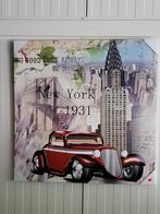 Prachtige canvas schilderij van New York 1931, Antiek en Kunst, Ophalen