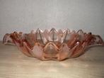 Art deco schaal roze glas, Antiek en Kunst, Antiek | Glas en Kristal, Ophalen of Verzenden