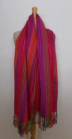 Super mooie kleuren 2 zijdig draagbare fleurige sjaal, Verzenden, Zo goed als nieuw, Maat 42/44 (L), Sjaal