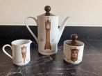 Koffiepot melkkan en sukkerpot klokkenservies, Ophalen of Verzenden