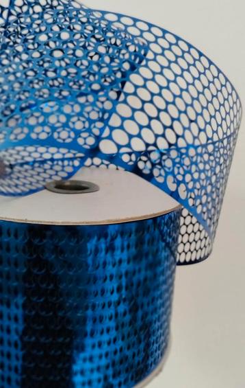 Blauw Metalen Lint - 50 Meter beschikbaar voor biedingen