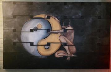  PAINTING *balance* 100x160x3D beschikbaar voor biedingen