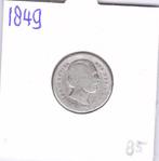 Schaarse 25 cent 1849 Willem 3 voor 85 euro. **, Postzegels en Munten, Munten | Nederland, Koning Willem III, Zilver, 25 cent