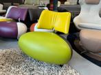 Leolux Pallone fauteuil groen leer Design stoel, Nieuw, Leer, Ophalen of Verzenden