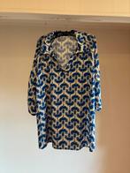 Blauw/witte paprika blouse maat 5/52, Kleding | Dames, Grote Maten, Blauw, Blouse of Tuniek, Ophalen of Verzenden, Zo goed als nieuw