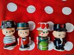 Vintage eierdopjes houten poppetjes figuren eierdop, Ophalen of Verzenden, Gebruikt