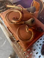 3 x oldtimer hoorn claxon auto motor koper, Ophalen of Verzenden