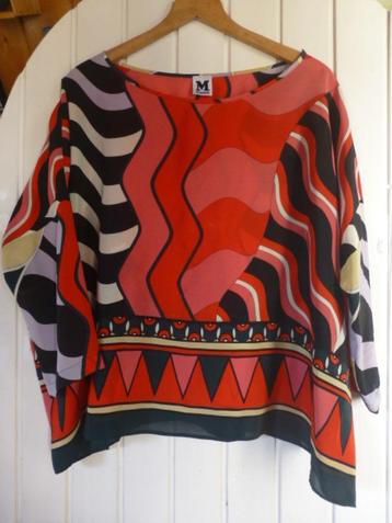 MISSONI 100 % natuur Zijden Blouse mt 42/44 beschikbaar voor biedingen