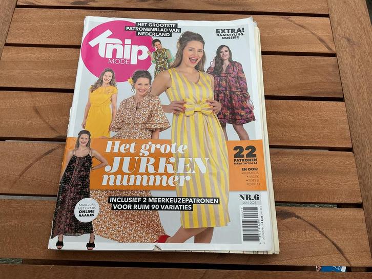 Knip Mode Juni 2021, Hobby en Vrije tijd, Kledingpatronen, Gebruikt, Ophalen of Verzenden