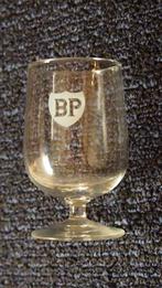 vintage jaren70 borrel glas oud reclame Logo BP tankstation, Verzamelen, Overige typen, Zo goed als nieuw, Verzenden