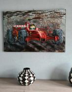 3D metaal schilderij Ferrari formule 1, Nieuw, Schilderij, Ophalen of Verzenden, 75 cm of meer