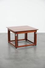 Mooie vierkante Art Deco Schuitema design salontafel, Ophalen, Gebruikt, 50 tot 100 cm, .